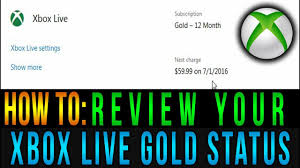 Display xbox live status in discord. How To Review Your Xbox Live Gold Status Youtube