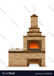 barbecue oven built of bricks royalty