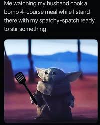 Unless you've been off the grid for the last few weeks or so, you'll know that the internet has officially people are using the baby yoda sipping soup moment to describe all the times they remained laidback while everything around them was pure chaos. The Best Baby Yoda Memes Popsugar Entertainment