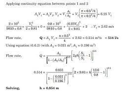 calculate the flow rate of oil