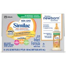 Similac Pro Sensitive Non Gmo With 2 Fl Hmo Infant Formula