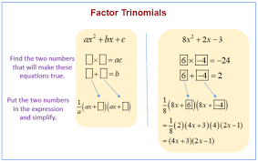 Factoring Trinomials Examples