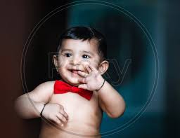 image of indian cute baby boy with
