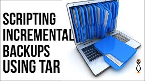 scripting incremental backups using tar