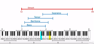 Dimashs Vocal Range In 2019 Vocal Range Diagram Bar Chart