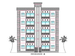 2d Floor Plan Section And Elevation