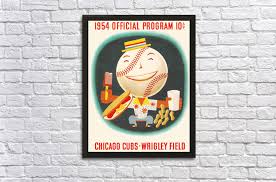 1954 Chicago Cubs Program The Dinger