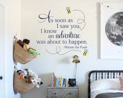 pooh wall quote nursery wall decal