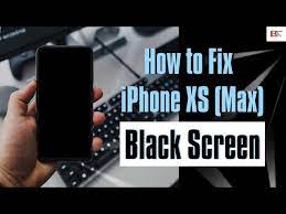 fix iphone xs max black screen but