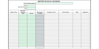 Free Business Expense Log Template Excel Travel Book Vehicle Mileage
