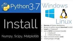 install python 3 7 on windows or linux