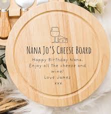 personalised nana cheese chopping board