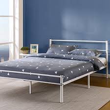 16 of the best bed frames you can find on amazon canada. Zinus 12 Inch White Metal Platform Bed Frame With Headboard And Footboard Queen Amazon Ca Home Kitchen