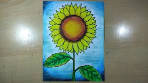 Mewarnai gambar dengan gradasi cocok dilakuin pada gambar bunga. Cara Menggambar Bunga Matahari Mudah Youtube