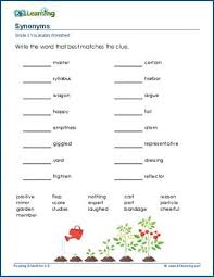 synonyms for grade 3 k5 learning