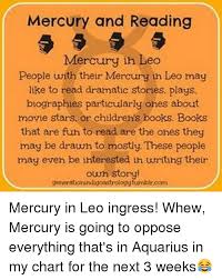 Mercury And Reading Mercury Ih Leo People With Their Mercury