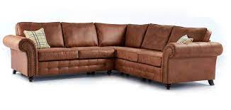 leather corner sofa oakland brown or