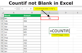 Countif Not Blank Use Countif To Count Non Blank Cell In Excel