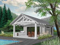028p 0001 Cabana Or Pool House Plan