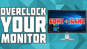 how to increase monitor hz refresh rate