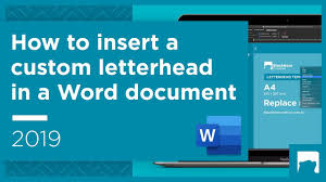 custom letterhead in a word doent