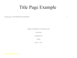 8 Free Title Page Templates Ms Word Style Apa Format