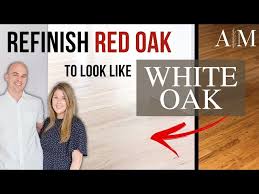 how to refinish red oak flooring like