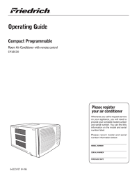 Friedrich Cp18c30 User S Manual Manualzz