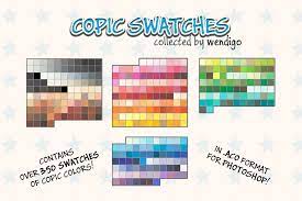 Copic Swatches For Ps Collected By