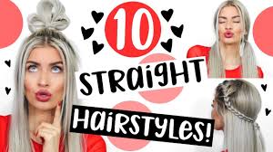 10 straight hair heatless hairstyles