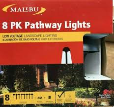 Malibu Pathway Light Kit 8 Pack Low Voltage 4w Landscape Lighting In Box For Sale Online Ebay