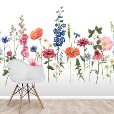 pretty meadow flowers wallpaper
