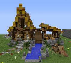 Sawmill a stonecutter for wood blocks,can craft bark blocks,stripped wood,stairs,slabs and fences. Quirky Unfurnished Medieval Sawmill Blueprints For Minecraft Houses Castles Towers And More Grabcraft