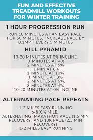 treadmill workouts for winter training