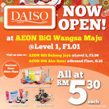 This follows the company's announcement that the alor setar high court has stayed the execution of the judgement in default on. Calameo Daiso Japan Now Open At Aeon Big Wangsa Maju Offer Valid While Stocks Last 69725