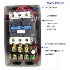 magnetic motor starter 15kw control 220