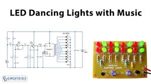 led dancing light circuit with