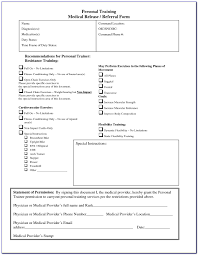 Personal Trainer Training Forms Templates Resume Sample