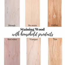How To Stain Wood With Household S