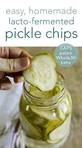 easy homemade pickle chips paleo