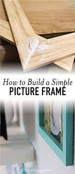 build an easy custom size picture frame