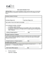 Learn how to pay your employees paid leave if they've been affected by national paid leave family: 19 Printable Sick Leave Donation Form Templates Fillable Samples In Pdf Word To Download Pdffiller