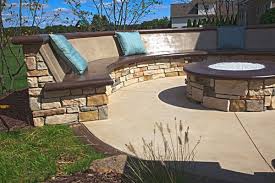 Concrete Patio Fire Pit Seating