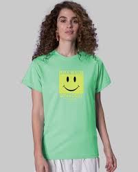 smile boyfriend t shirt jade green