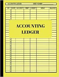 Amazon Com Accounting Ledger Basic Ledger Book For Monthly