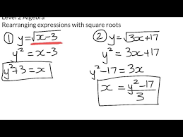 Level 2 Algebra Rearranging Equations