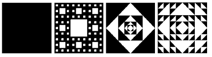 b sierpinski carpet c crown square