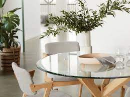 Bella Round Dining Table Glass Top