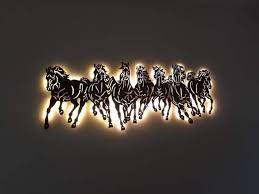 Running Horse Wall Art Decor Metal