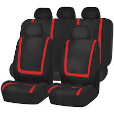 Car Seat Covers Full Set Polyester Gray